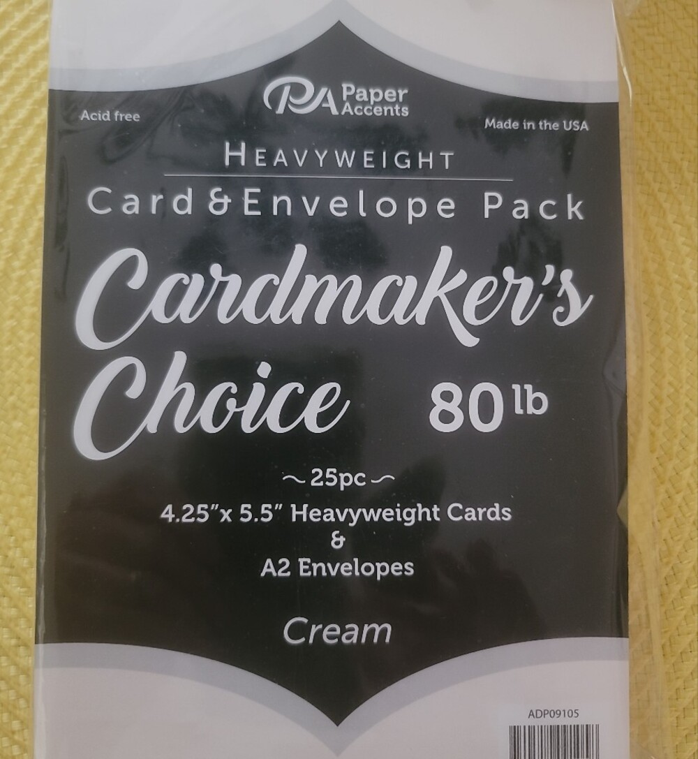 NEW Cardmakers Choice 80 lb Card & Envelope Pack - Cream